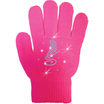 ChloeNoel GV22 Skate Gloves Crystals Fuchsia Junior