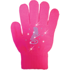 ChloeNoel GV22 Skate Gloves Crystals Fuchsia Junior