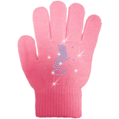 ChloeNoel GV22 Skate Gloves Crystals Fuchsia Junior