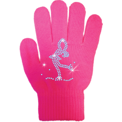 ChloeNoel GV22 Skate Gloves Crystals Fuchsia Junior
