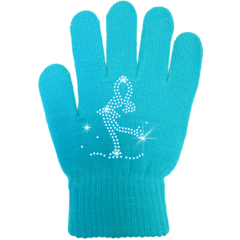 ChloeNoel GV22 Skate Gloves Crystals Fuchsia Junior