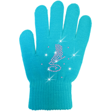 ChloeNoel Skate Gloves Crystals mini lay back Junior Black