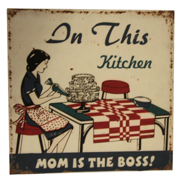 Van Deurs Metallschild "In this kitchen"