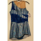 Kürkleid blau-glitter Gr. 8 - 10 J.