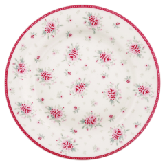 GreenGate Teller - Plate "Flora white"