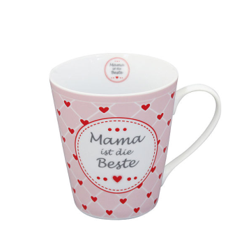 Krasilnikoff Porzellan Tasse "Mama ist die Beste"
