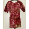 Kurzoverall in Velour, batik, pink-gold, Gr. 8- 10
