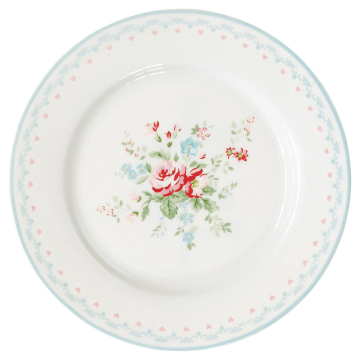 GreenGate Plate "Hailey white" D 20.5cm
