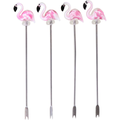 HOFF Picker Flamingo 4er Set