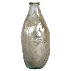 Glass antique vase smoke H: 26.5 cm 