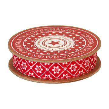 GreenGate Ribbon Alba red 16 mm 5 m