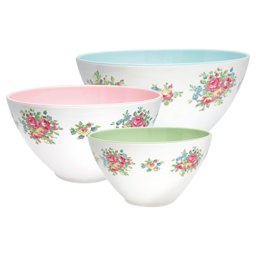 GreenGate Schüsselset Salad bowl "Franka pale blue" D:30.5cm
