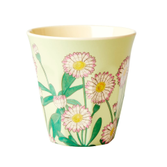 RICE Medium Melamine Cup with "Daisy" print