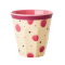 RICE Medium Melamine Becher mit "pink Watercolor Splash" Print