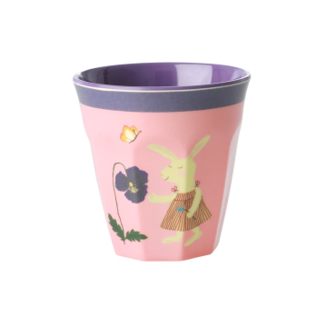RICE Small Melamine Becher mit "Bunni" Print
