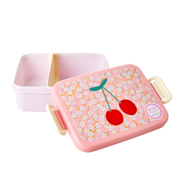 RICE Lunch Box mit Unterteiler "small Flower and Cherryl" Print