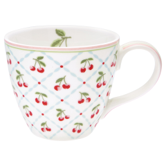 GreenGate Mug "cherry white"