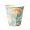 RICE Medium Melamine Becher mit "Flower Fan" Print