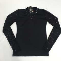 KARISMA T-Shirt mit Spitzeneinsätzen