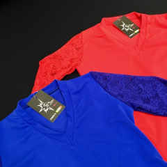 KARISMA T-Shirt mit Spitzeneinsätzen