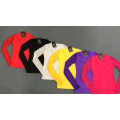 KARISMA T-Shirt mit Spitzeneinsätzen