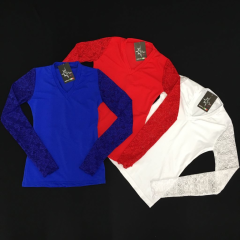 KARISMA T-Shirt mit Spitzeneinsätzen