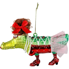 HOFF Weihnachtsschmuck "Lady Crocodile"