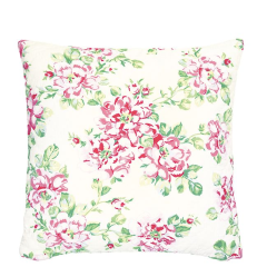 GreenGate Quilted cushion Maria white 50x50 cm