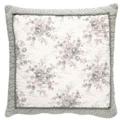 GreenGate Quilted cushion Sophie warm grey 50 x 50