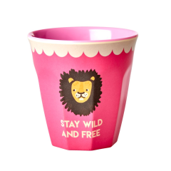 RICE Meduim Melamine Becher "Lion" Print