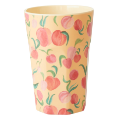 RICE Melamine Cup gross mit "Peach" print