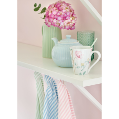 GreenGate Tea Towel "Alice stripe pale pink" 50 x 70 cm