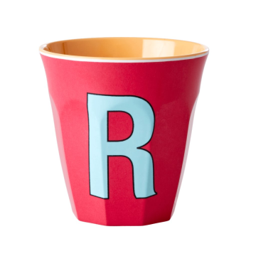 RICE Melamin Becher with Letter "R" medium