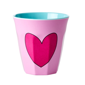 RICE Melamin Becher "Heart" medium
