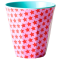 RICE Medium Melamine Becher mit "Star" Print