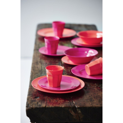RICE Melamin Becher "fluopink"