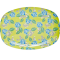 RICE Melamin Tablett  "Flower Print" gelb