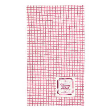 GreenGate Tea Towel "Frederikke raspberry" 50 x 70 cm
