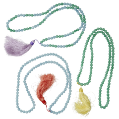 RICE Yoga Kette mit 108 Glasperlen