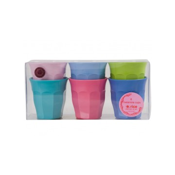 RICE Melamin Becher 6er Pack