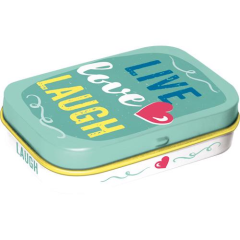 Mint Box "Live Love Laugh" word up