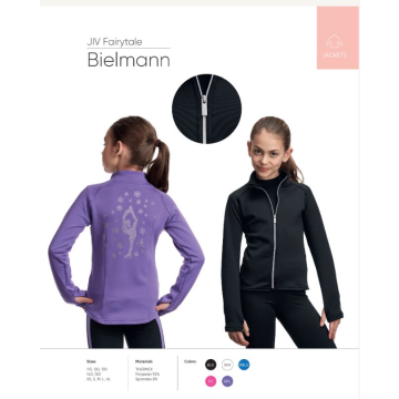 JIV Trainingsjacke "Bielmann" 130 = Gr. 8 - 9 Jahre BLK black