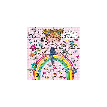 Rachel Ellen "Happy Birthday" Puzzle Card