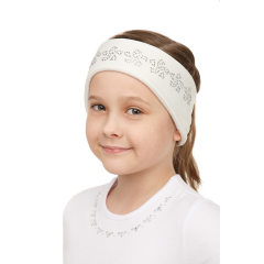 KMC Stirnband mit Crystal weiss