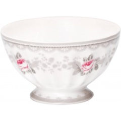 GreenGate French Bowl "flower grey"