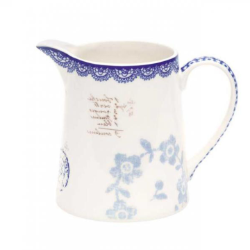 GreenGate Jug Fay white