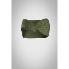 Sagester Stirnband mit Knoten und Crystal MIC 10 nero M = Erwachsene ab ca. 10 Jahre