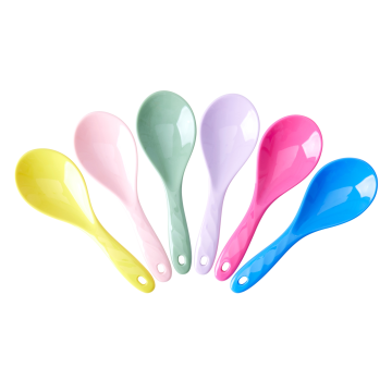 RICE Melamine Salat Löffel "Colors"