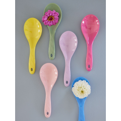 RICE Melamine Salat Löffel "Colors"
