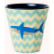 RICE Melamin Becher "Shark" print